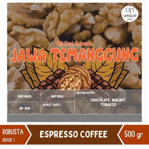 Jual Kopi Jawa Temanggung 500 Gram (Biji Kopi Robusta - Espresso) di ...