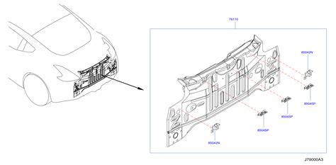 Nissan Murano Rear Body Panel Rear Upper Rear Body Panel