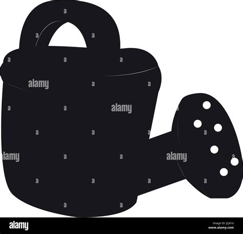 Isolated Watering Can Silhouette Stock Vector Image Art Alamy