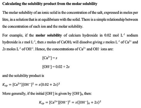 Solved Measurement of the Solubility Product of Ca(OH)2 When | Chegg.com