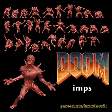 Descargar Archivo STL Gratis Doom Imps Eterno Modelo Para La