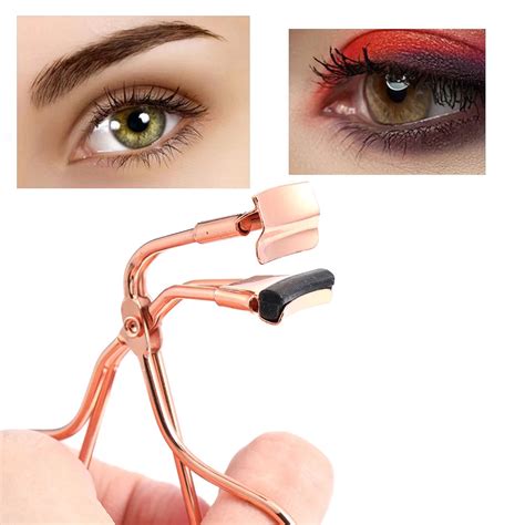 1 Pc Professional Rose Gold Eyelash Curler Make Up Mini Portable Eye