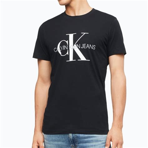 T Shirt Calvin Klein Ck Jeans Iconic Monogram Noir