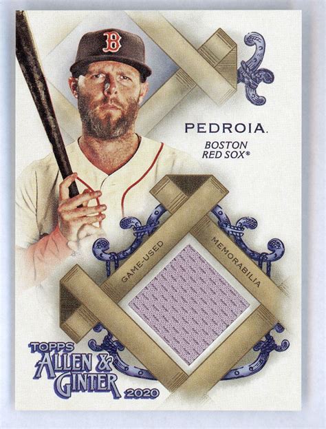 Dustin Pedroia Topps Allen And Ginter Patch Relic Fsra Dp Boston