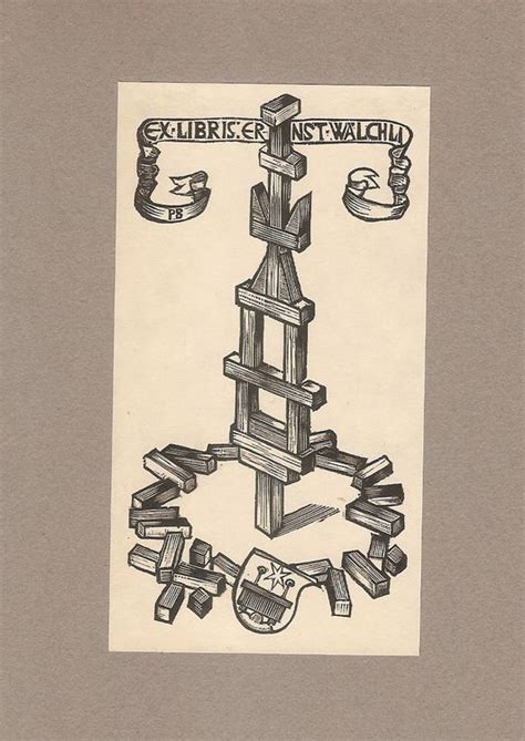 Ex libris héraldique Wälchli par Paul Boesch Bern Kaufen auf Ricardo