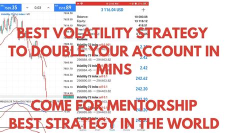 Best Volatility Strategy To Double Your Trading Account In Mins Youtube