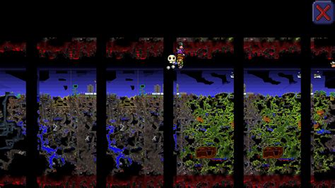 Terraria Mobile Glitch (this was a different worlds map to the one I ...