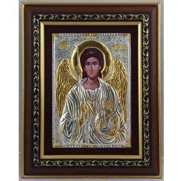 Икона на св. Архангел Михаил - посребрена и частично позлатена ...