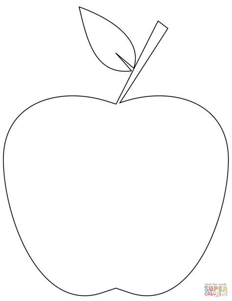 Resultado De Imagen Para Manzana Para Colorear Apple Coloring Pages