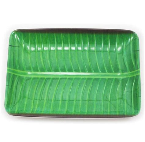 Banana Leaf Melamine Plate 10 Inches X 7 7 Inches Lazada PH