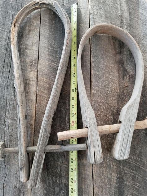 Antique Yoke Goat Cattle Collar Rustic Decor Etsy