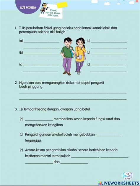 Unit 11 Sayangi Diri Worksheet Live Worksheets