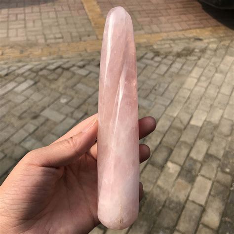 Hot Sale Natural Pink Rose Quartz Crystal Wand Healing Crystal