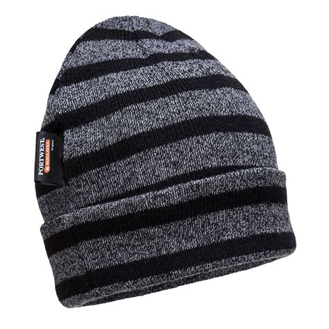 Portwest Striped Insulated Knit Cap Insulatex Lined B A To Z