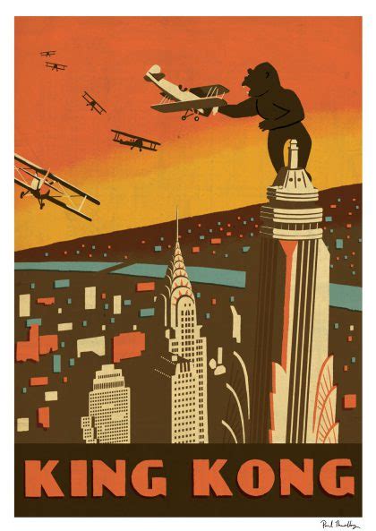 Affiche Paul Thurlby King Kong X L Imagier