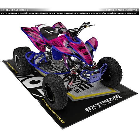 Adhesivos Quad Yamaha Yfz Clean Rosa Extremegraphics Es