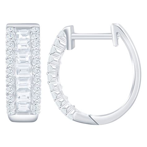 Diamond Hoop Earrings - Nacol Jewelry