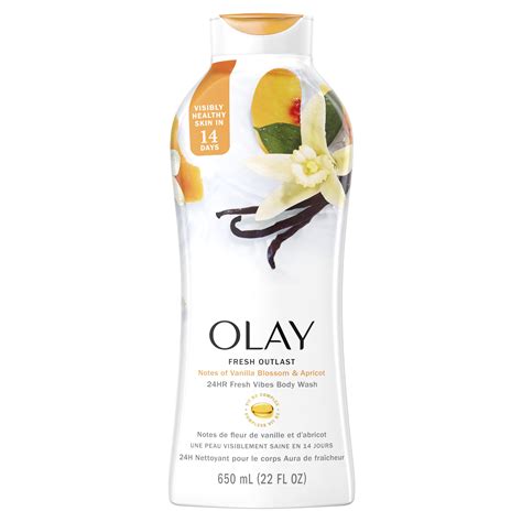 Olay Fresh Outlast Women S Body Wash Vanilla Blossom And Apricot For