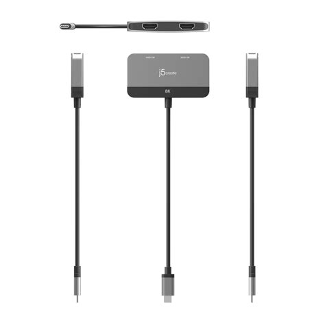 8k Usb C® To Dual Hdmi™ Display Adapter J5create