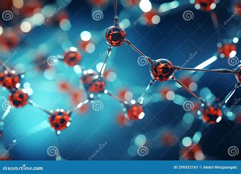 Science Molecular Structure Background With Atom Molecule Medical