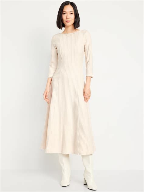 Long Sleeve Ribbed Dresses Old Navy