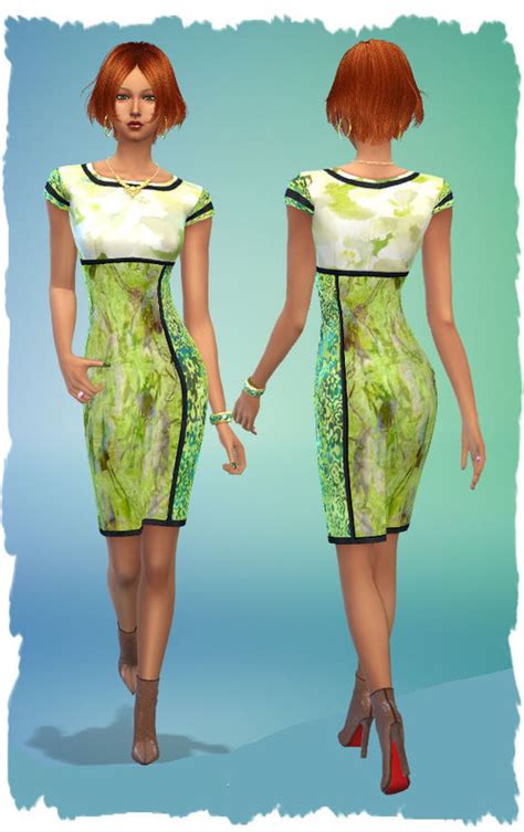 Colorful Dresses By Chalipo Sims 4 Female Clothes