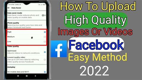 How To Upload HD Videos And Images On Facebook 2022 High Quality