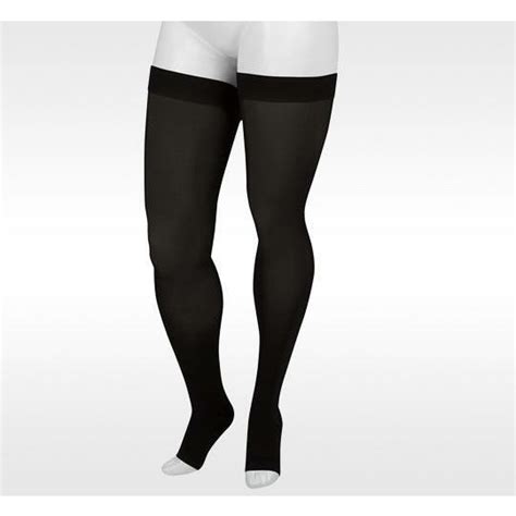 Juzo Basic Open Toe Thigh Highs W Silicone Border 30 40 Mmhg