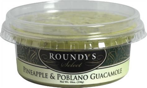 Roundys Select Pineapple And Poblano Guacamole 10 Oz Kroger