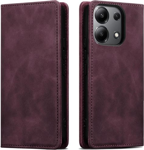 Nela Styl Etui Skórzane Magnetyczne Sheep Skin Do Xiaomi Redmi Note 13