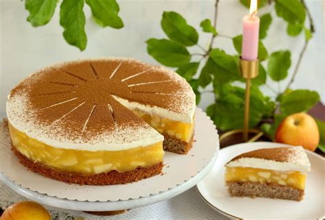 Leckerste Apfeltorte Mit Nussboden Und Zimt Sahne Haube Selber Backen