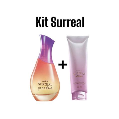 Kit Surreal Perfume Paradise 75ml Loção Perfumada Surreal para o