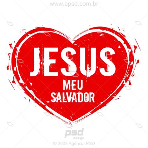 Estampa Jesus Meu Salvador PSD Design