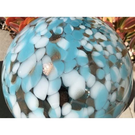 Dovecove 10 Hand Blown Art Glass Solar Led Orb Gazing Ball And Reviews Wayfair