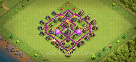 Farming Base Th6 With Link Anti 2 Stars Anti Everything Clash Of