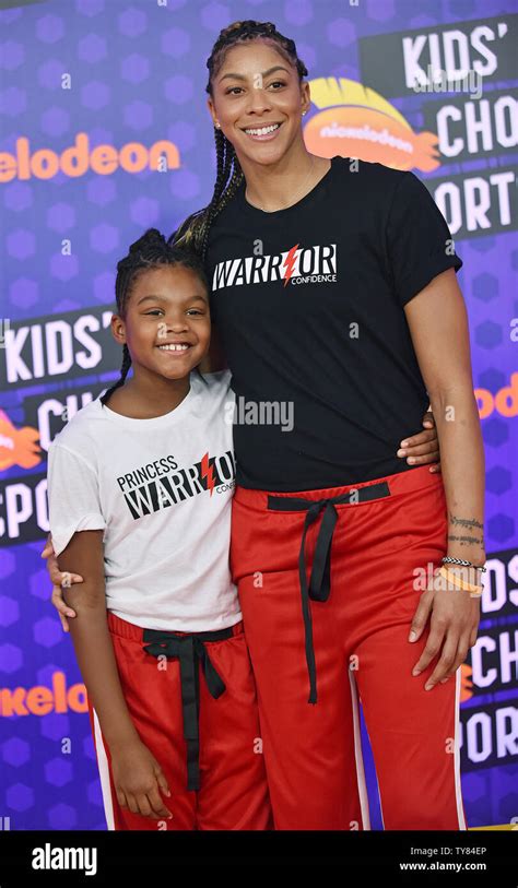 Los Angeles Sparks Candace Parker And Her Daughter Lailaa Williams