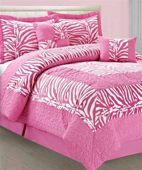 Pink Zebra Comforter Set Comforter Sets Zebra Bedding Bedding Sets