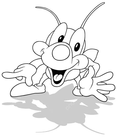 Drawing Of A Cute Beetle Standing Drawing Hand Drawn Vector, Wing Drawing, Bee Drawing, Beetle ...