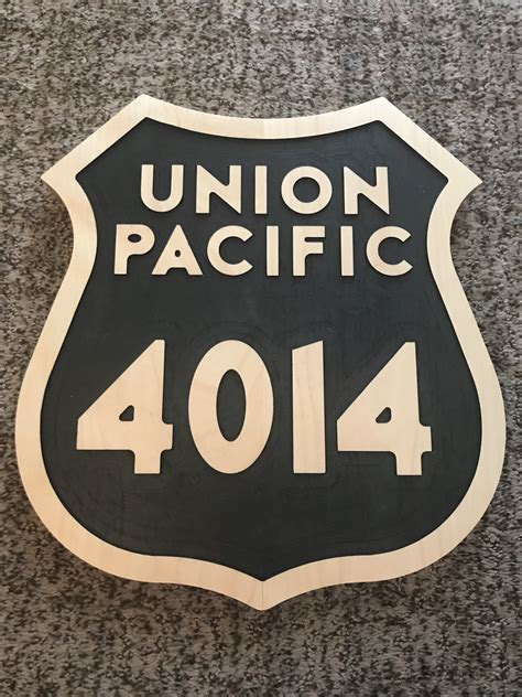 Union Pacific Full Size Big Boy 4014 Wood Number Badge Sign Plate - agrohort.ipb.ac.id