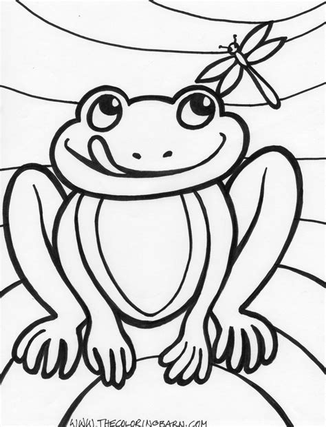 Frog Coloring Pages The Coloring Barn