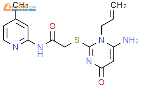 677781 09 8 2 1 Allyl 6 Amino 4 Oxo 14 Dihydro 2 Pyrimidinylthio