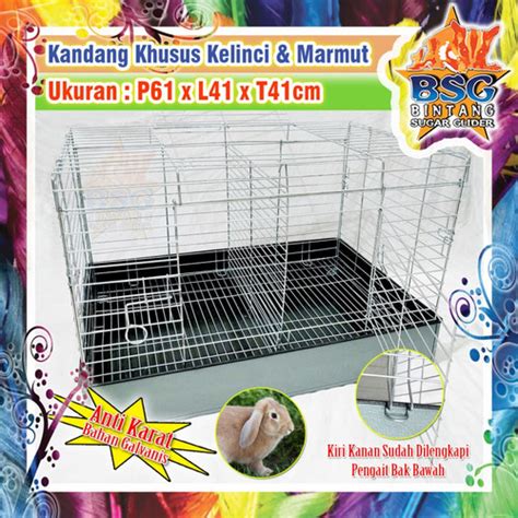 Jual Kandang Kelinci Anti Karat Kandang Hewan Marmut Rabbit Cage