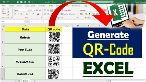 Generate Qr Code In Excel Microsoft Excel Qr Code Qr Code Excel