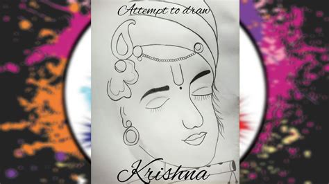 🥰🌸🥀how To Draw Lord Shree Krishna Shree Krishna Thakur Drawing For Beginners Lordkrishnadrawing