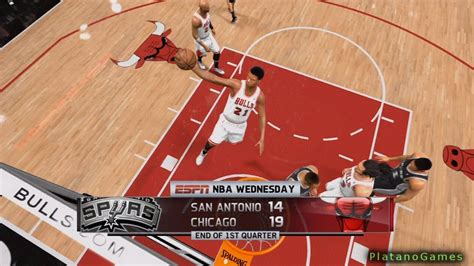 NBA Live 14 PS4 San Antonio Spurs Vs Chicago Bulls 4th Qrt HD