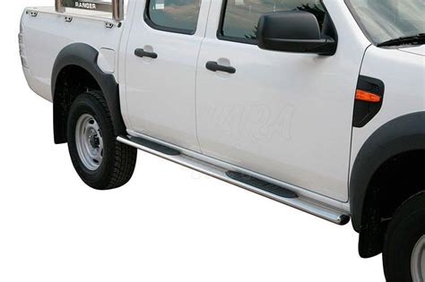 Estribos En Tubo Inox Secci N Oval Con Pisantes Para Ford Ranger