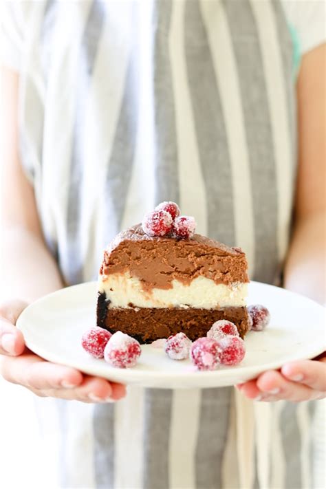 Pressure Cooker Instant Pottriple Chocolate Layered Cheesecake