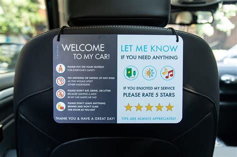 Amazon Nivrana Rideshare Car Sign Pack Better Customer