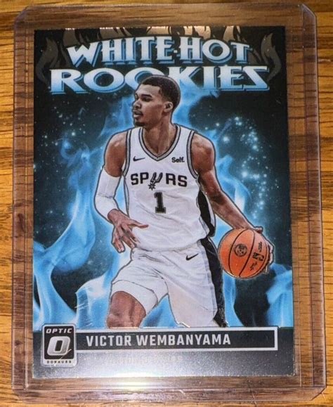 2023 24 DONRUSS OPTIC VICTOR WEMBANYAMA WHITE HOT ROOKIES INSERT RC