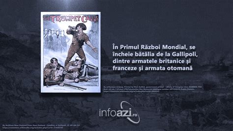 În Primul Război Mondial Se încheie Bătălia De La Gallipoli Dintre